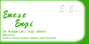 emese engi business card